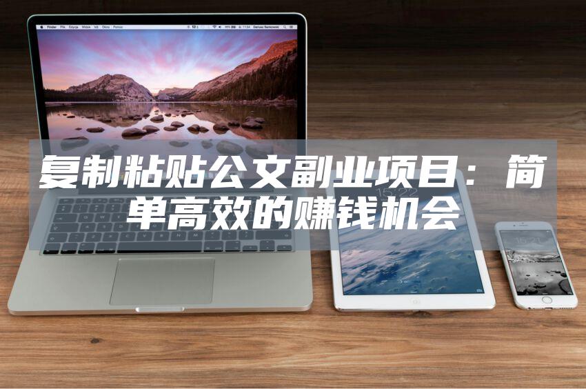 复制粘贴公文副业项目:简单高效的赚钱机会