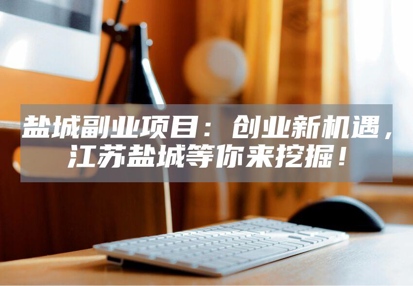 盐城副业项目：创业新机遇，江苏盐城等你来挖掘！