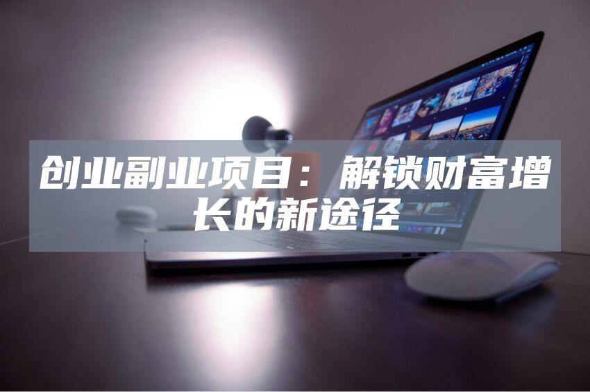 创业副业项目：解锁财富增长的新途径