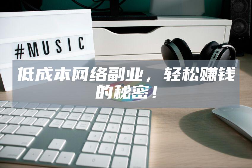 低成本网络副业，轻松赚钱的秘密！