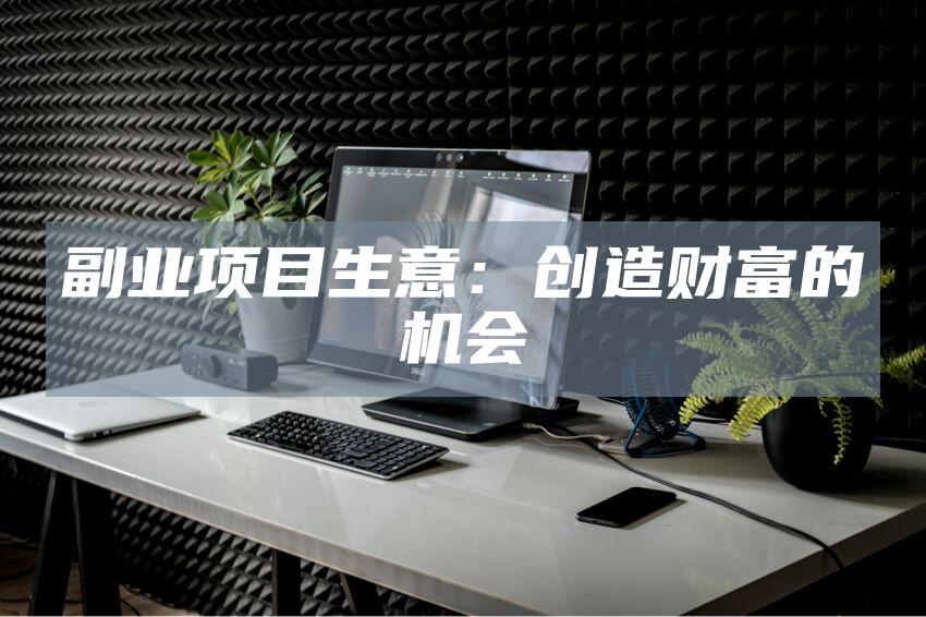 副业项目生意：创造财富的机会
