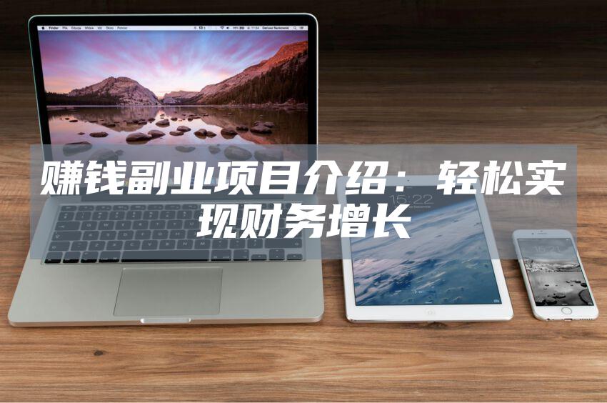 赚钱副业项目介绍：轻松实现财务增长