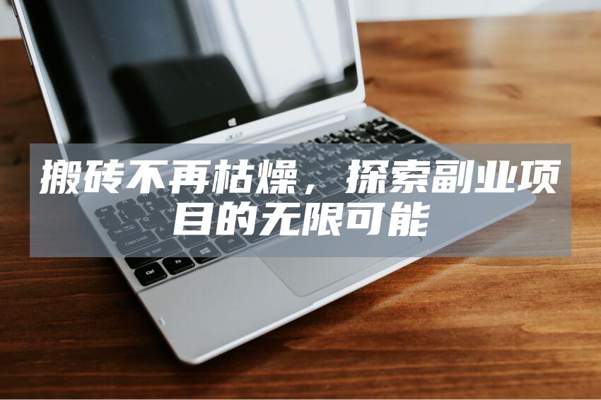 搬砖不再枯燥，探索副业项目的无限可能