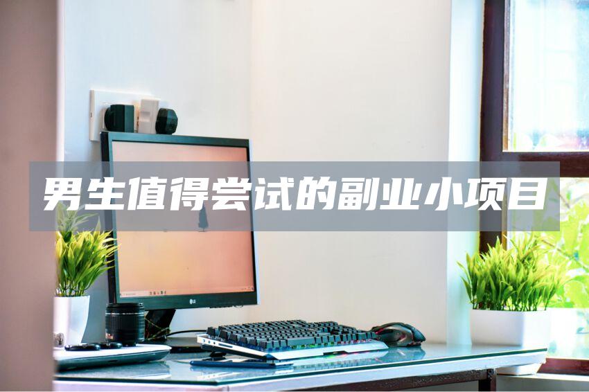 男生值得尝试的副业小项目