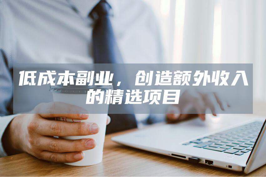 低成本副业，创造额外收入的精选项目
